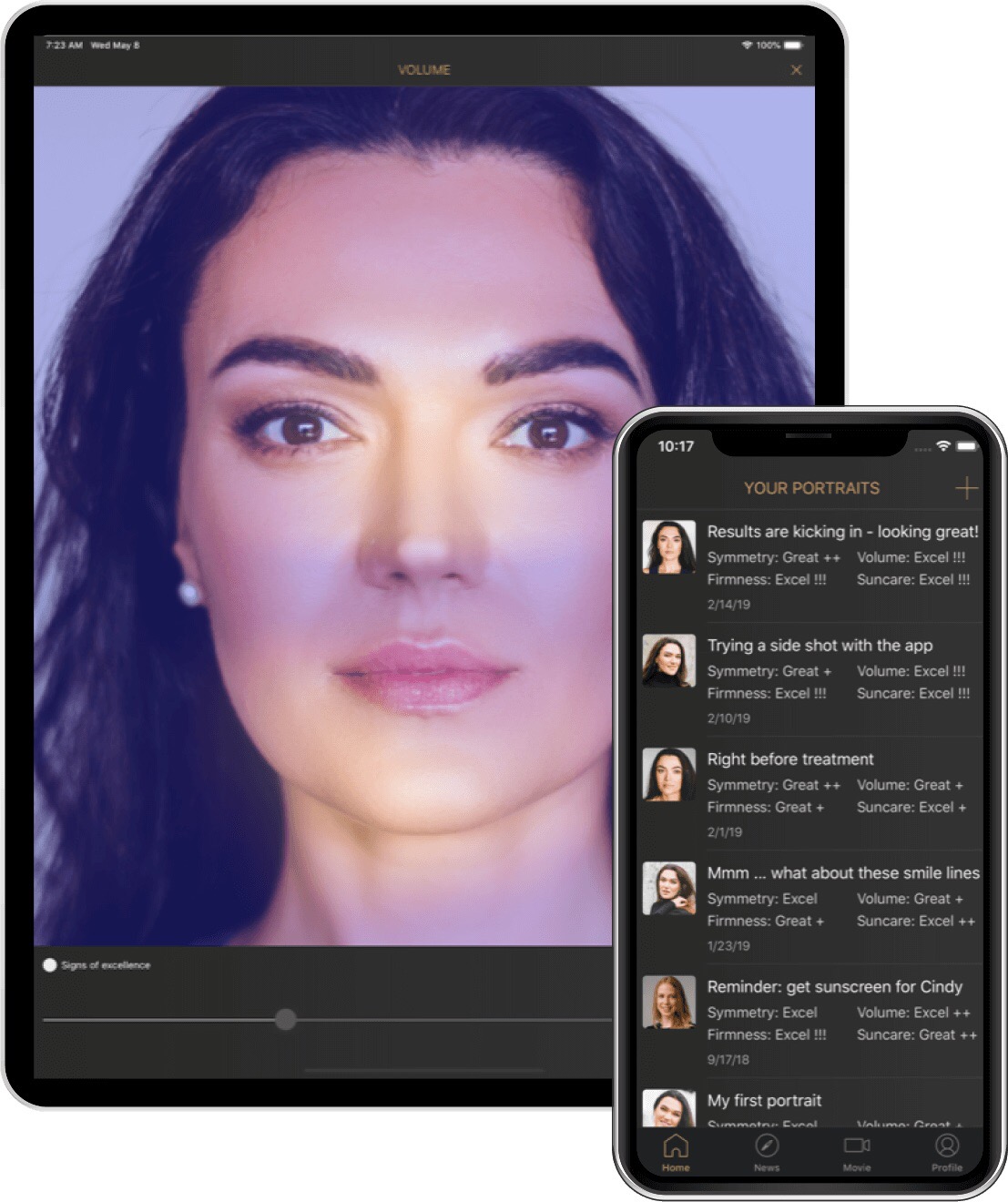 The Portrait AI Face Journal - New beauty app for beauty lovers