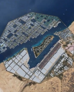 SAUDI ARABIA PLANS TO BUILD AN OCTAGONAL PORT CITY FLOATING ON THE RED SEA