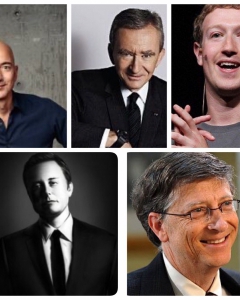 The career path of 5 billionaires owning assets of over $100 billion