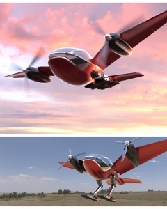 This Unique Bird-like Flying Car can take off with a nearly vertical trajectory