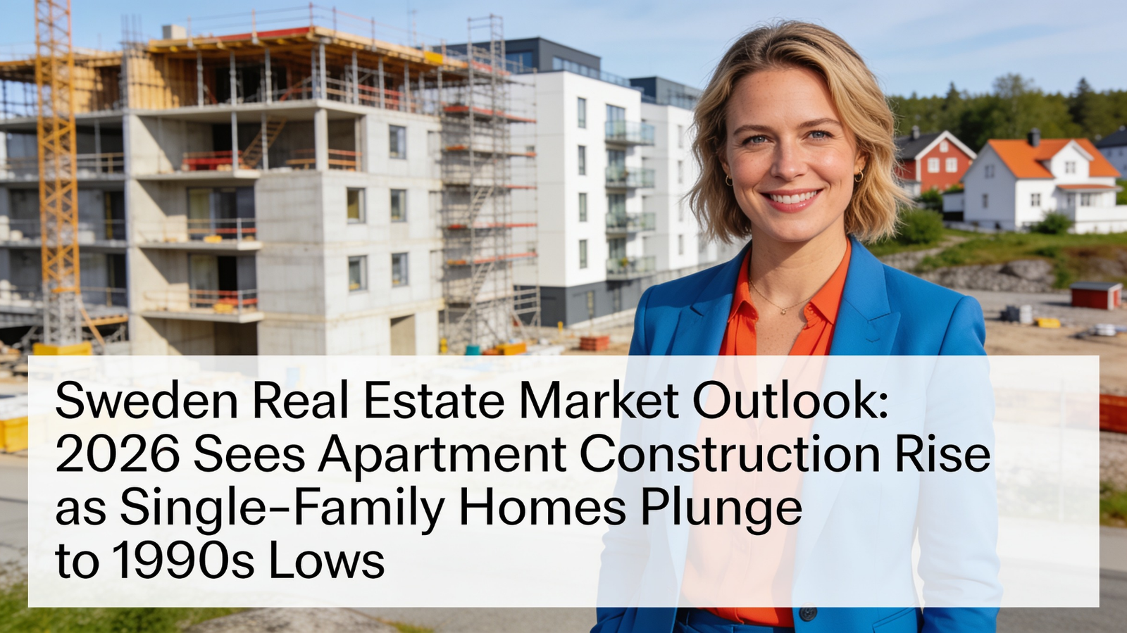 Sweden Real Estate Market Outlook: 2026 Sees Apartment Construction Rise as Single-Family Homes Plunge to 1990s Lows