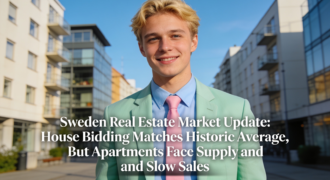 Sweden Real Estate Market Update: House Bidding Matches Historic Average, But Apartments Face Supply and Slow Sales