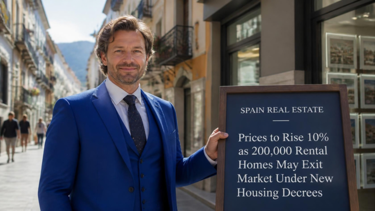 Spain Real Estate Prices to Rise 10% as 200,000 Rental Homes May Exit Market Under New Housing Decrees